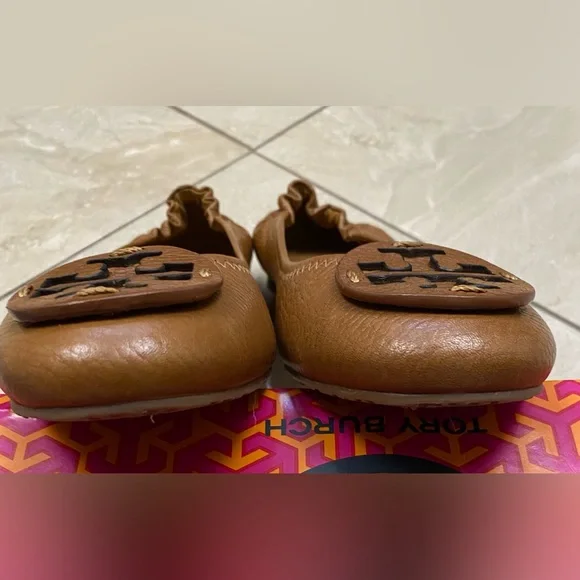Tory Burch Tan Leather Loafers